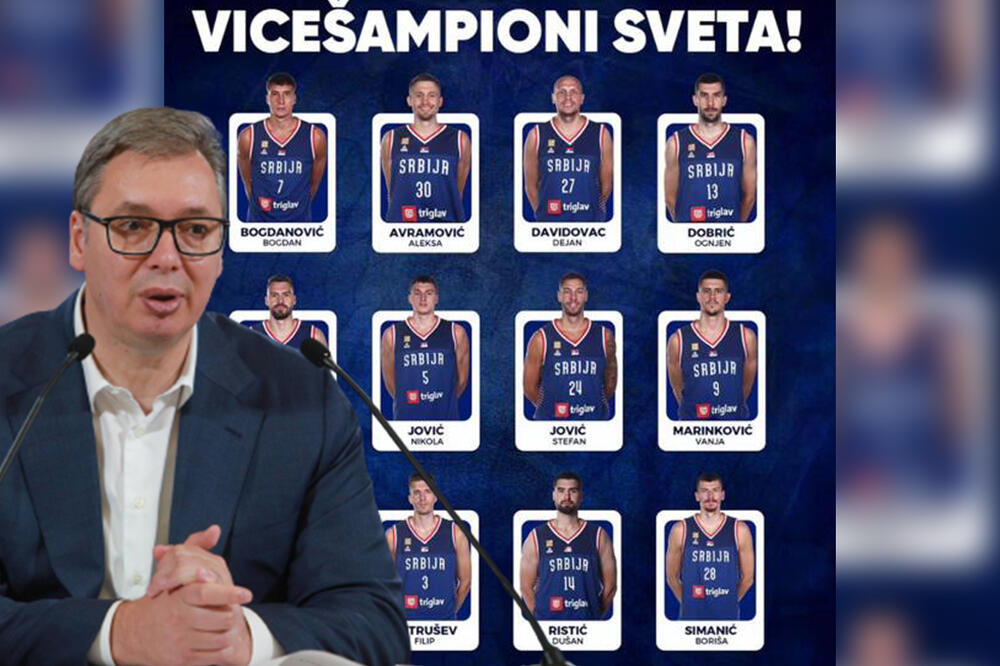 PRVO KOD PREDSEDNIKA PA NA BALKON: Košarkaši Srbije večeras kod predsednika Vučića