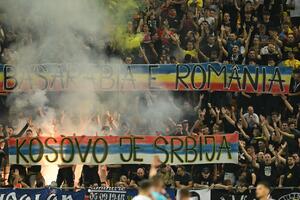 OGLASIO SE FS RUMUNIJE POVODOM TRANSPARENTA "KOSOVO JE SRBIJA": Evo šta su fudbalskih zvaničnici uradili posle prekida utakmice