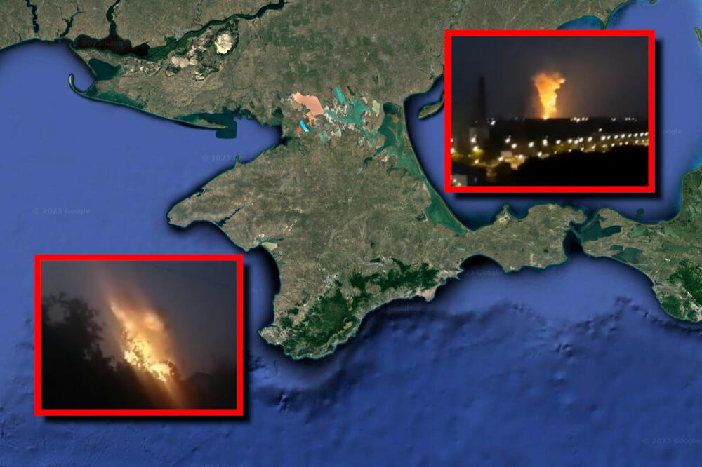 NOVI VELIKI NAPAD NA KRIM: Odjekuju eksplozije, na nebu dronovi - bespilotni čamci udarili na ruski brod (VIDEO)