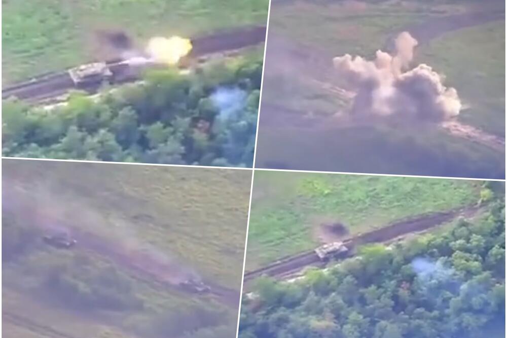 1 LEOPARD NA 2 NEPRIJATELJSKA TENKA: Pogledajte direktni obračun ukrajinske i ruske teške mašinerije, ko beži s fronta? (VIDEO)