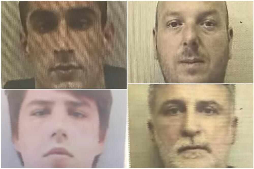 jovanović, erić, marković i njegov stric marković u besktvu nakon što je otkriven tunel do depoa višeg suda
