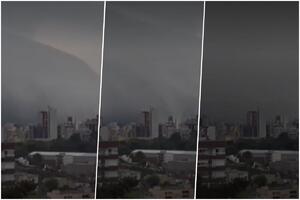 KAO U HOROR FILMU: Pogledajte kako ogromni sivi oblak prekriva grad u Brazilu, sve guta tama (FOTO, VIDEO)