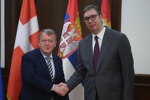 "UPOZNAO SAM GA SA DOSAD NAJOPASNIJIM RAZVOJEM SITUACIJE NA KIM" Predsednik Vučić sa šefom diplomatije Danske (FOTO)