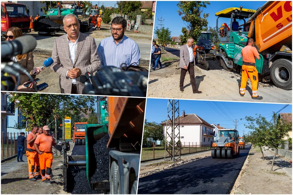 SUBOTICA: Gradonačelnik BAKIĆ obišao radove na asfaltiranju ulice Ernea Kiša, u MZ „Željezničko naselje“