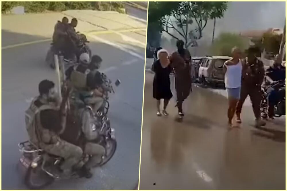 OVAKO JE POČEO NAPAD HAMASA NA IZRAEL: Teroristi upadali u kuće i izvlačili taoce! Objavljeni snimci sa sigurnosnih kamera (VIDEO)