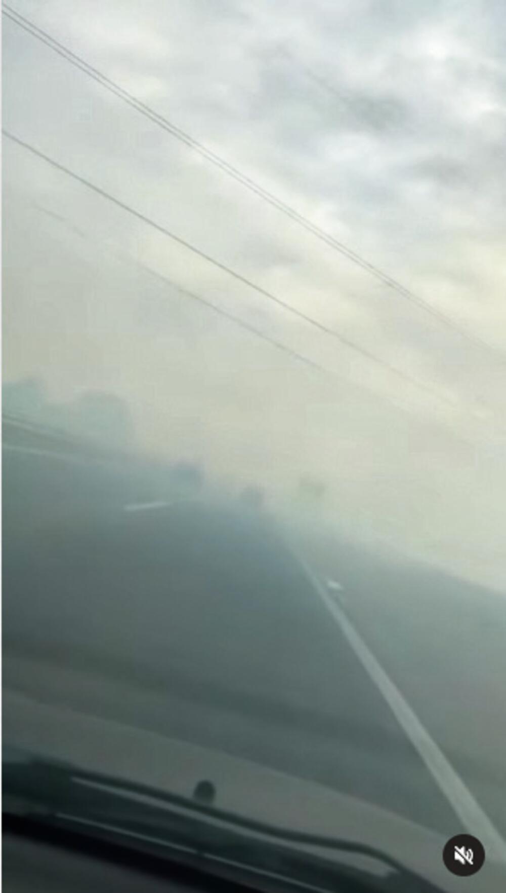 Gust dim, vozači u opasnosti