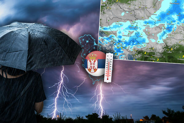 U OVIM DELOVIMA SRBIJE DANAS MOGUĆA POJAVA SUPERĆELIJA! Oluje se očekuju već od 13 sati, u Beogradu pljuskovi sa grmljavinom