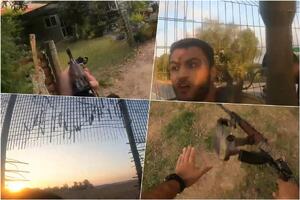 UZNEMIRUJUĆE! HAMASOVAC SNIMIO SOPSTVENU SMRT: Upada na motoru u izraelsko naselje, a u ruci raketni bacač (VIDEO)