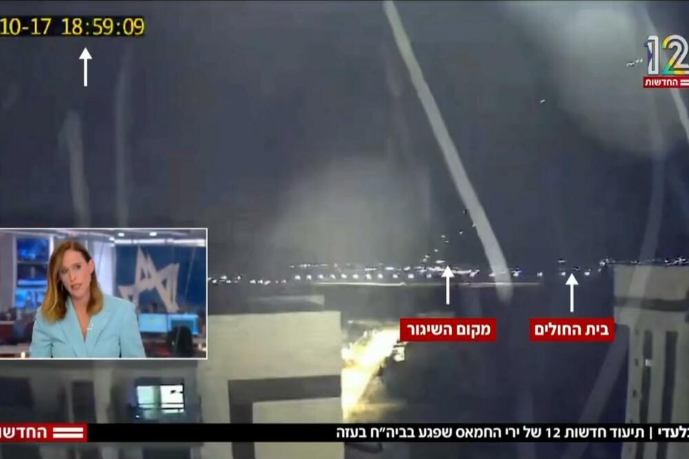 IZRAELSKA TV OBJAVILA SNIMAK I TVRDI: "Snimili smo raketu i bolnicu, ovo je dokaz"