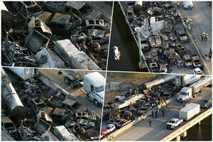 OVAKAV LANČANI SUDAR NIJE DOSAD VIĐEN! Nesreća na auto-putu u Lujzijani odnela sedam života, u njoj učestvovalo 158 vozila (FOTO)
