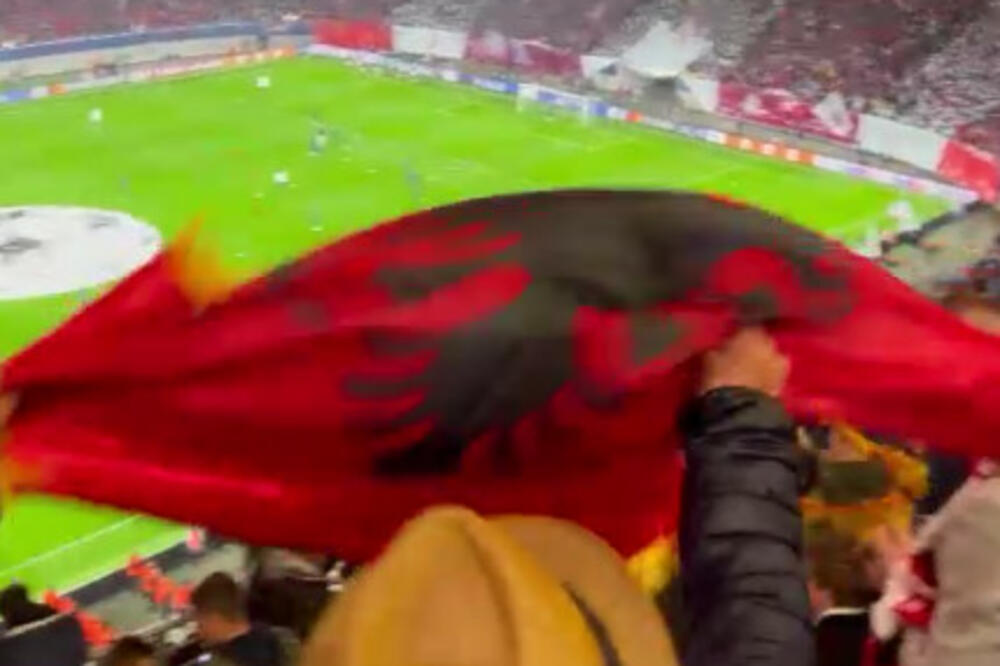 SRAMOTA! Delije na meti ŽESTOKE PROVOKACIJE u Lajpcigu: Mahao ZASTAVOM ALBANIJE ka navijačima Zvezde, pa se GORKO POKAJAO! (VIDEO)
