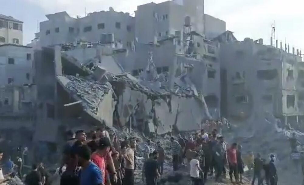 Gaza, bombardovana Gaza