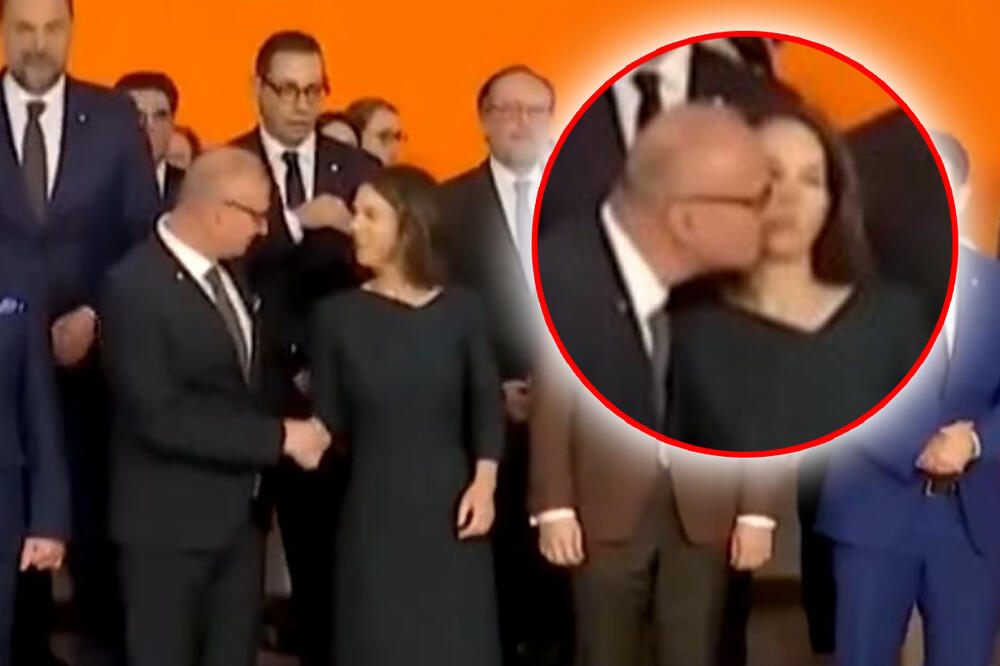 HRVATSKI ŠEF DIPLOMATIJE HIT NA MREŽAMA: Radman hteo da poljubi nemačku koleginicu, ali onda ZAPLIVAO U PRAZNO (VIDEO)