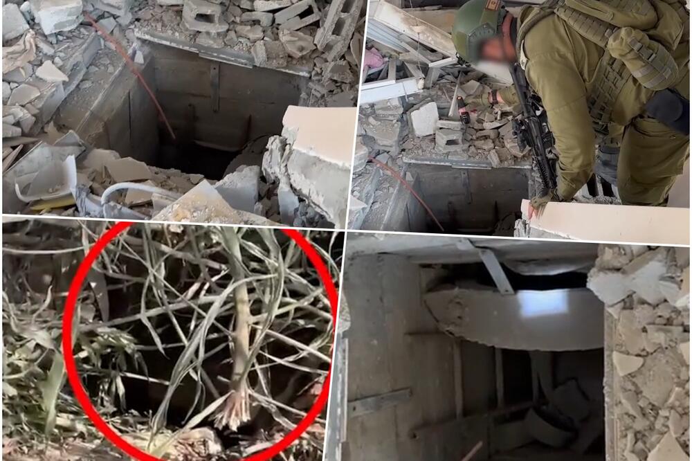 OVO SU ULAZI U HAMASOVE PODZEMNE TUNELE: Izraelska vojska objavila šta je otkrila u severnom delu Pojasa Gaze (VIDEO)