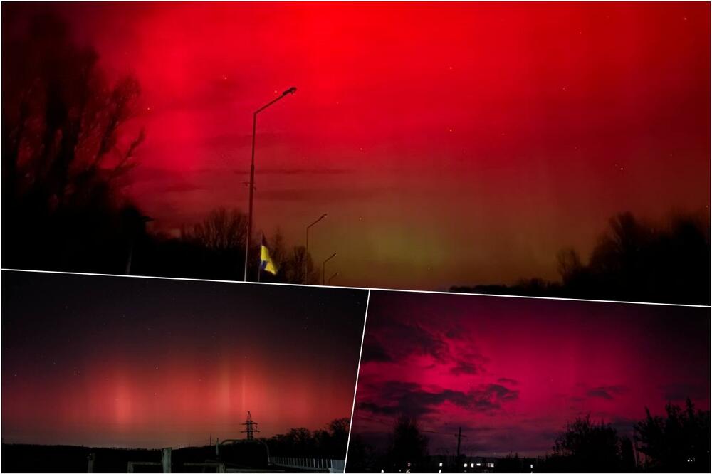 "KRVAVO" NEBO IZNAD RUSIJE I UKRAJINE: Grimizna polarna svetlost posledica pojačanih eksplozija u Sunčevoj atmosferi (FOTO)