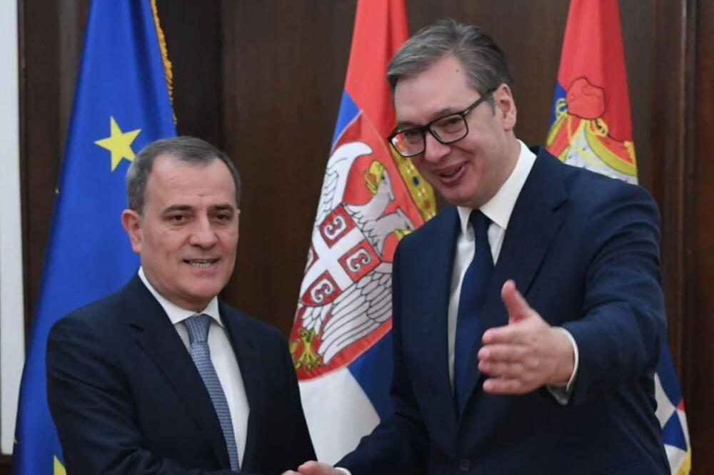 "DETALJNO SAM GA INFORMISAO O SITUACIJI NA KIM" Predsednik Vučić razgovarao sa ministrom spoljnih poslova Azerbejdžana (FOTO)
