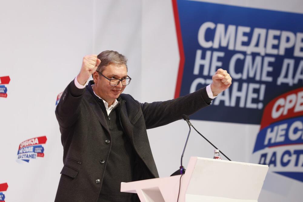 Smederevo, SNS, izbori 2023, Srbija ne sme da stane, Aleksandar Vučić