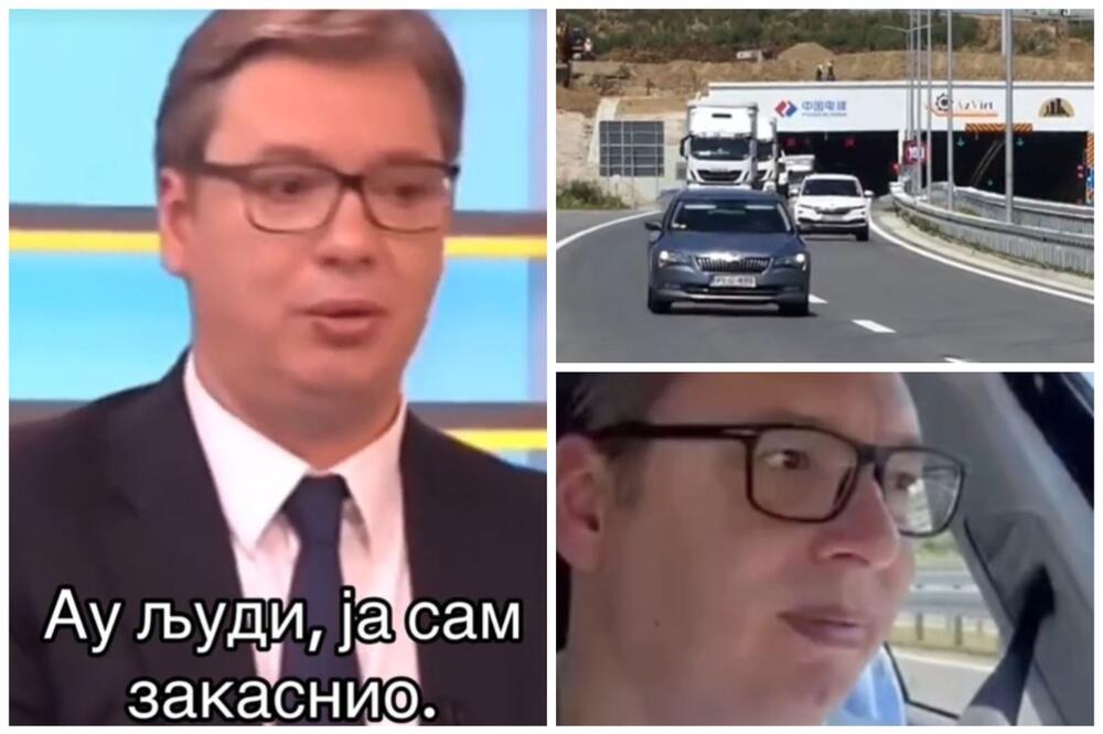 "AU LJUDI, JA SAM ZAKASNIO": Vučić objavio snimak "istorijskog" kašnjenja, sve prati muzika iz ROKIJA (VIDEO)