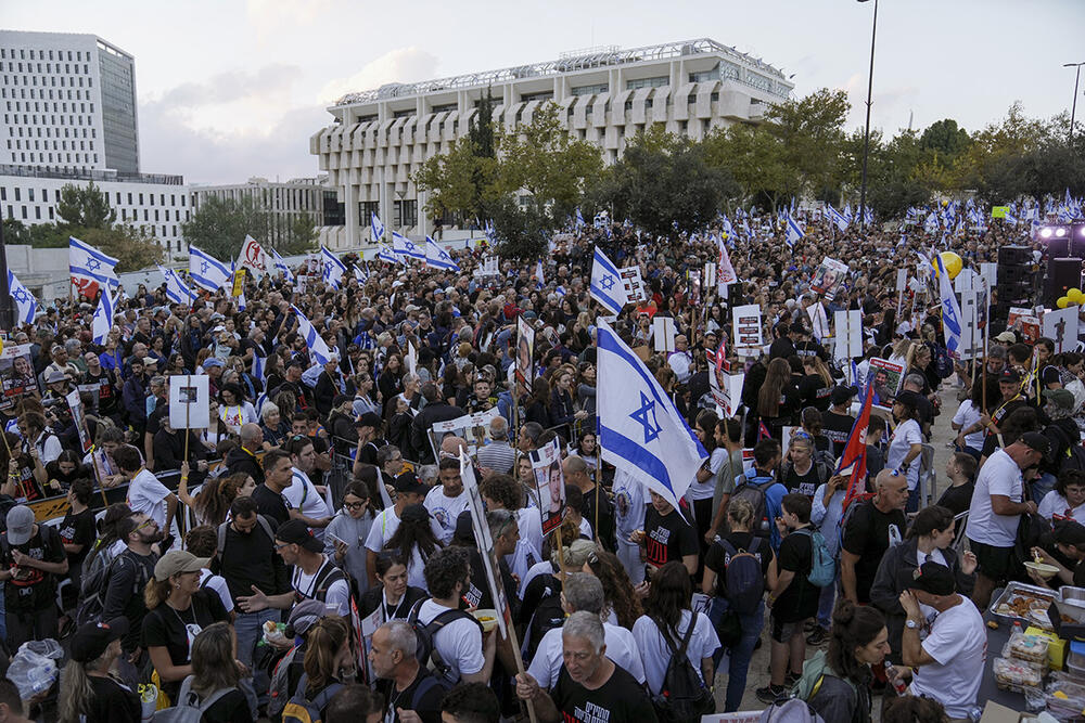 Protest: Porodice otetih Izraelaca