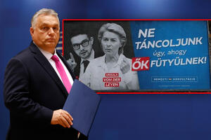 "NE PLEŠIMO KAKO ONI SVIRAJU": Orbanova stranka postavila ogromne bilborde širom Mađarske, na njima su Fon der Lajen i Sorošev sin