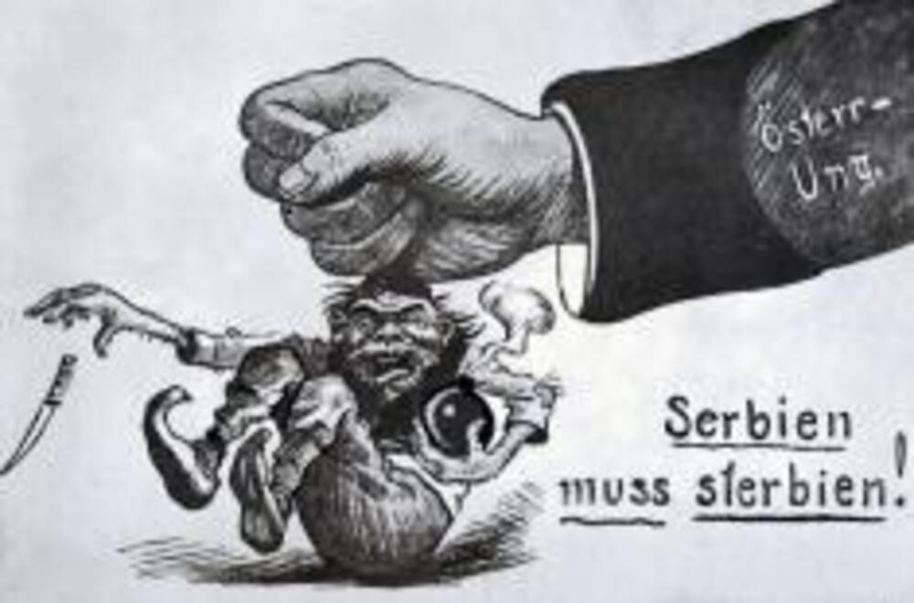 Prvi svetski rat, Austrougarska propaganda protiv Srbije