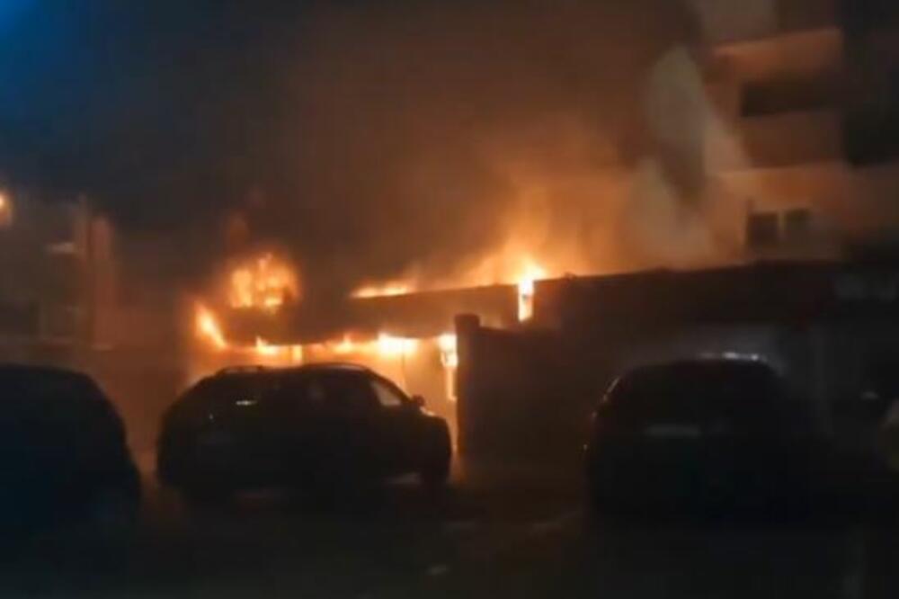 GORI KUĆA MESA: Veliki požar u Surčinu, pogledajte buktinju (VIDEO)