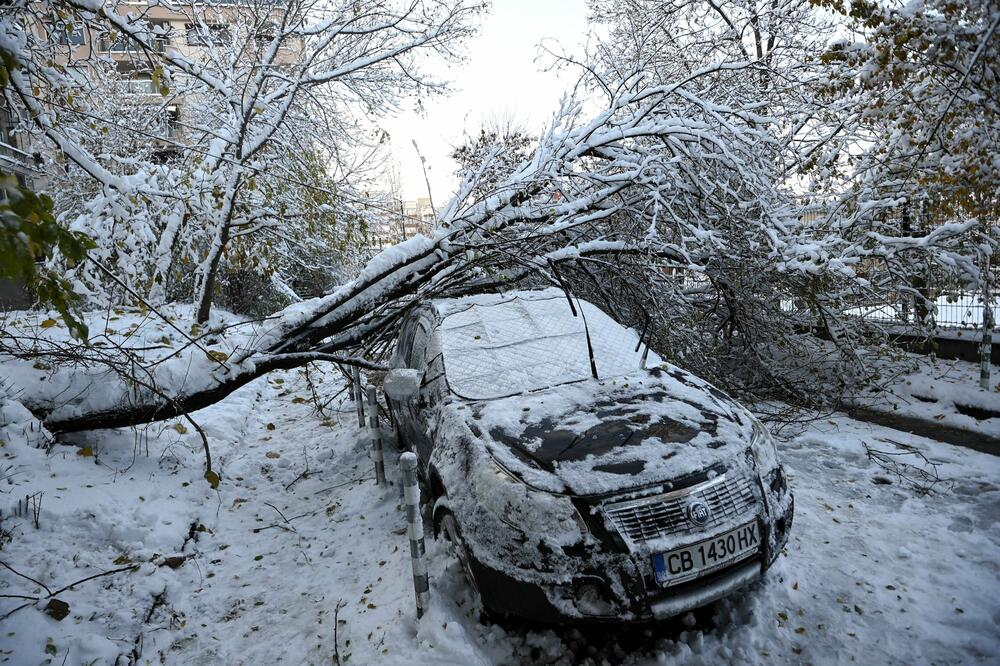 SNEŽNA OLUJA ODNELA PRVE ŽRTVE: Tragedija u Bugarskoj, vetar duva 100 km/h, hiljade domaćinstava ostalo bez struje (FOTO)