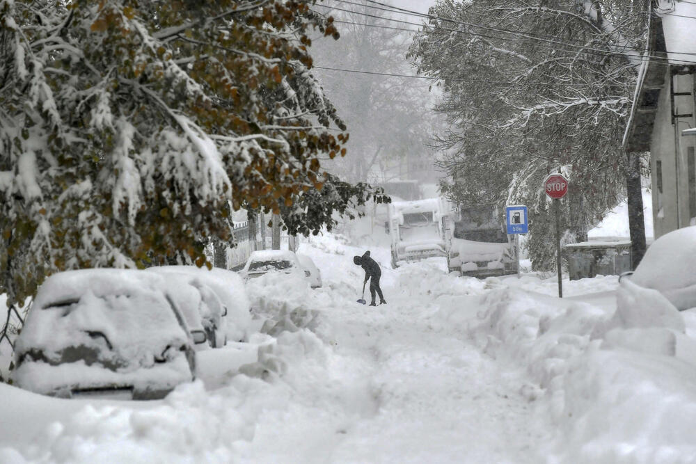Bugarska, sneg, mećava, smetovi