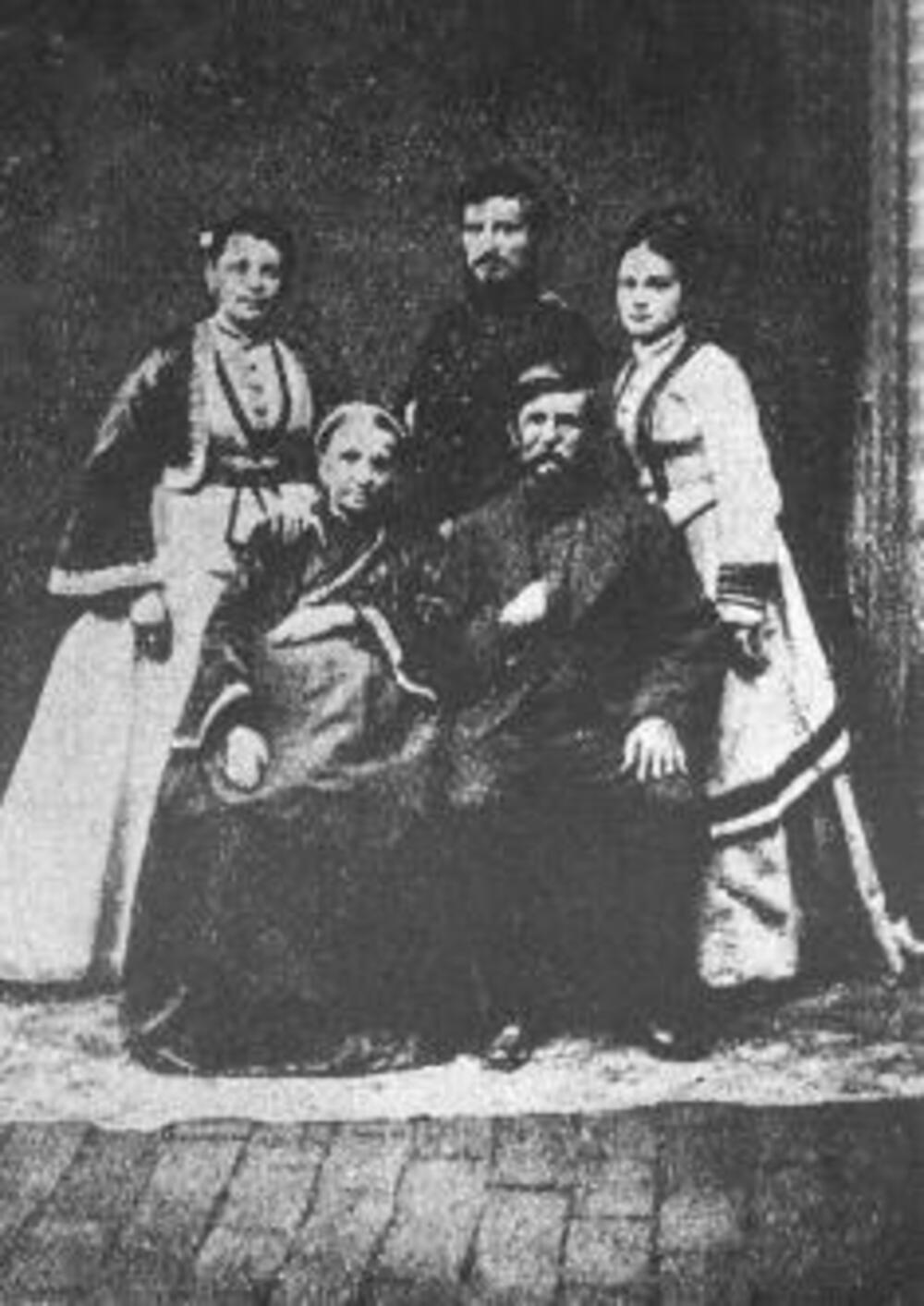 Vojvoda Radomir Putnik s porodicom