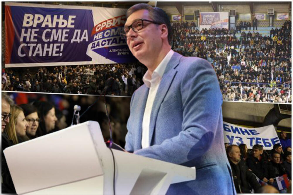DA PODIŽEMO SRBIJU, NEMAMO REZERVNU OTADŽBINU! Vučić u Vranju - "Biramo budućnost 17. decembra, pobedićemo NAJUBEDLJIVIJE DO SADA"