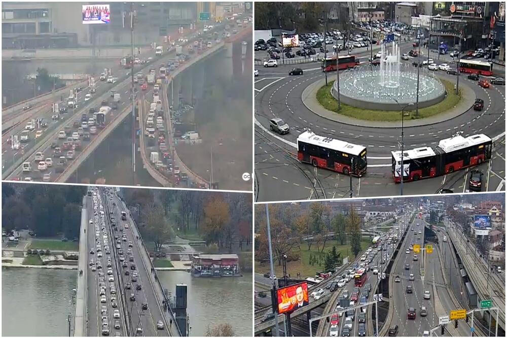 POJAČAN SAOBRAĆAJ NA MOSTIMA I GAZELI: Saobraćajni vikend špic u Beogradu, gužve na skoro svim prometnim deonicama (FOTO)