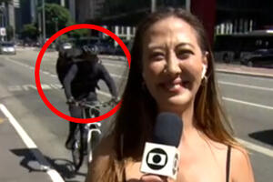 RAZBOJNIK ULETEO U PROGRAM UŽIVO: Lepa reporterka se uključila u jutarnji, ali kamera ga nije omela da joj ZGRABI MOBILNI (VIDEO)