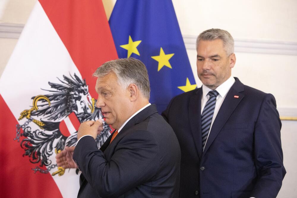 Mađarski premijer Viktor Orban i austrijski kancelar Karl Nehamer