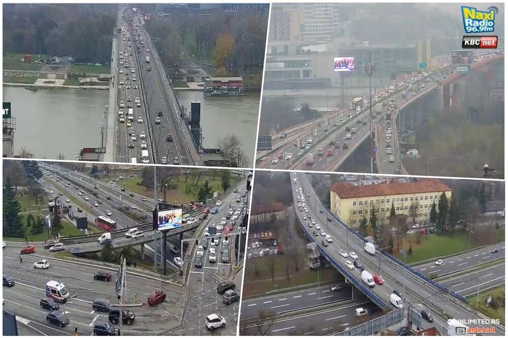 KAO DA NIJE PETAK: Pogledajte kakva je situacija u saobraćaju na ulicama Beograda (FOTO)