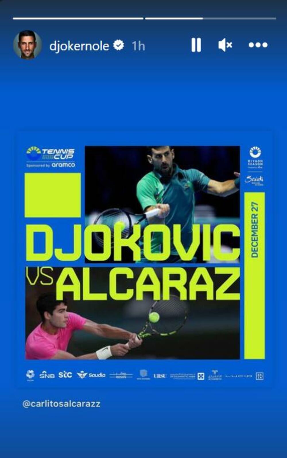 Novak Đoković, Karlos Alkaraz