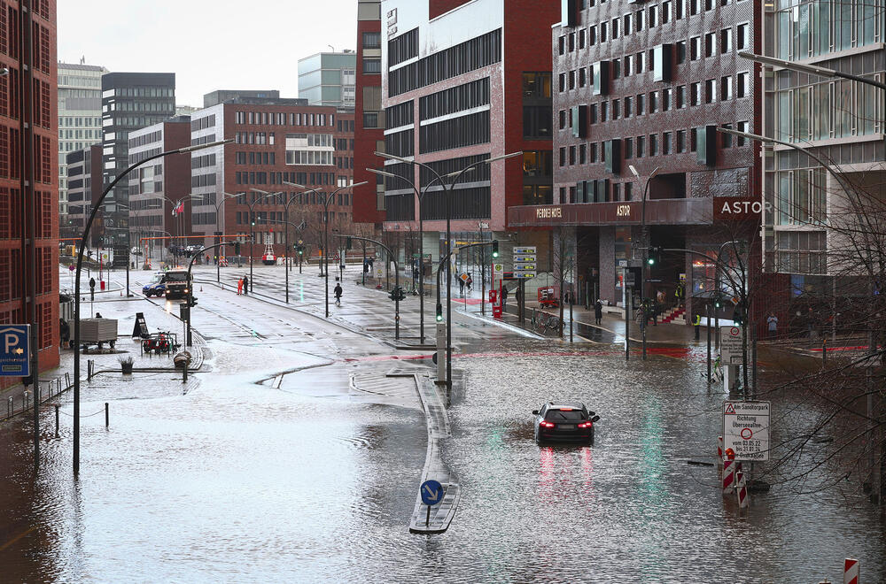 Хамбург, Германија, поплави