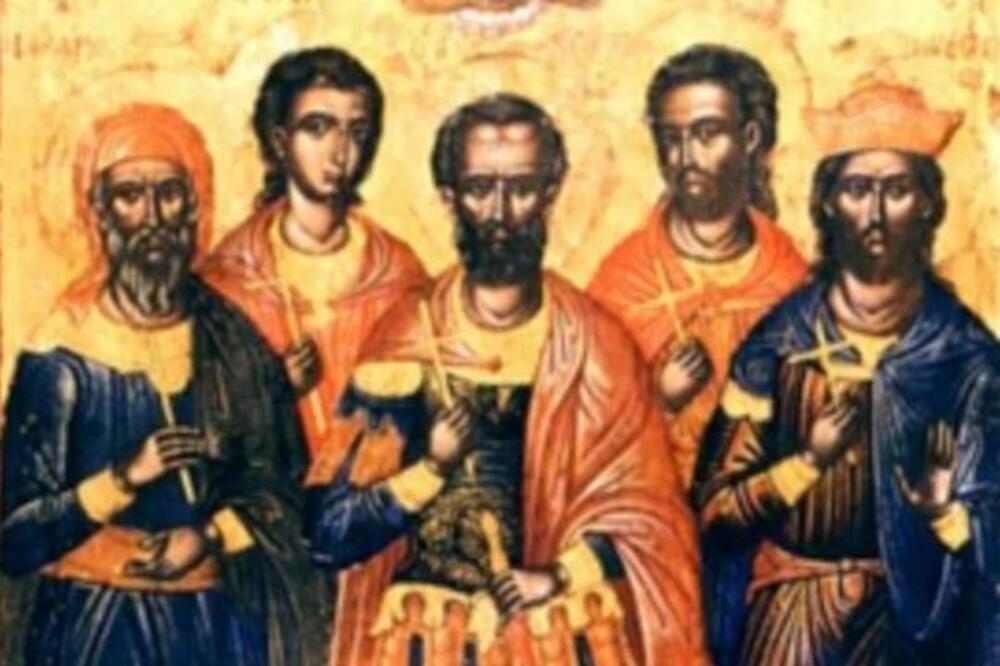 PET HRABRIH MUŽEVA: Danas obeležavamo dan Svetih mučenika Evstratija, Aksentija, Evgenija, Mardarija i Oresta