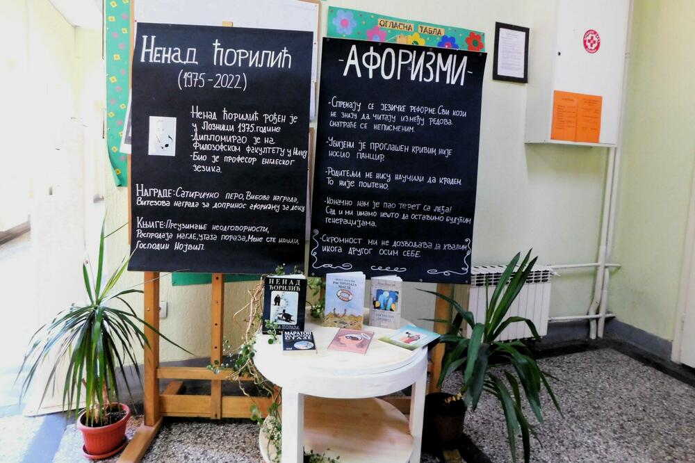 PRVI PUT OVE GODINE! Počeli "Dani Neše Ćorilića" u srednjoj školi "Sveti Sava": Ponosni što su ga imali (FOTO)
