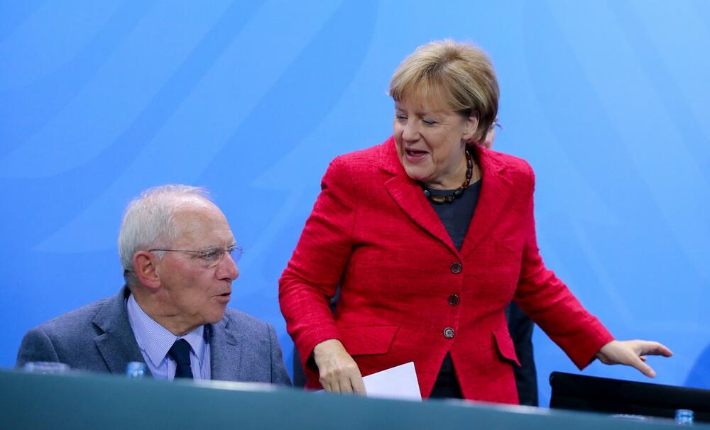 Šojble sa nemačkom kancelarkom Angelom Merkel