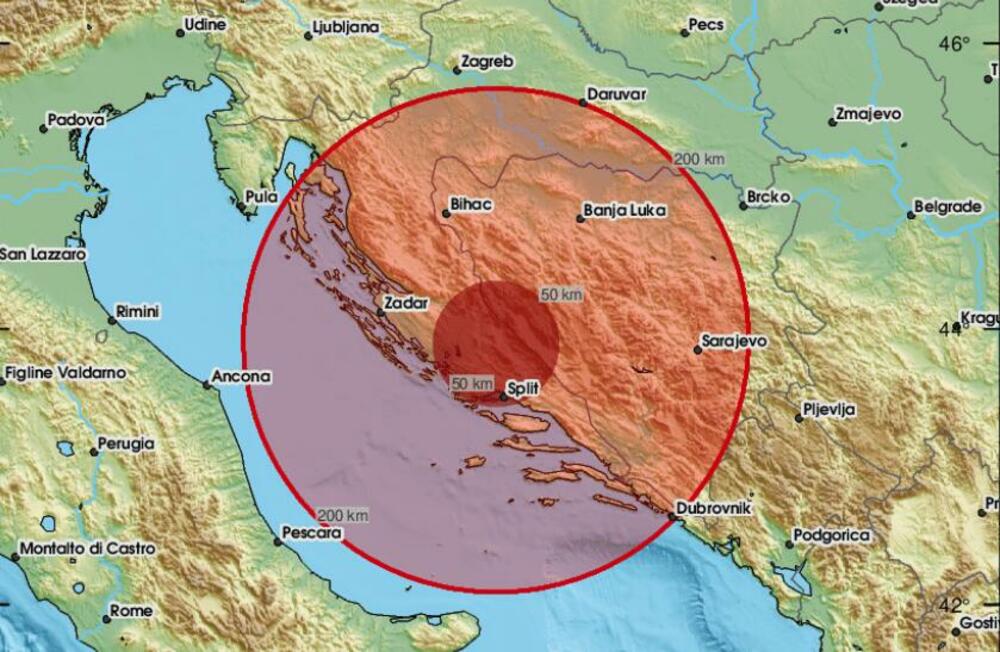 zemljotres, Split, zemljotres u Splitu