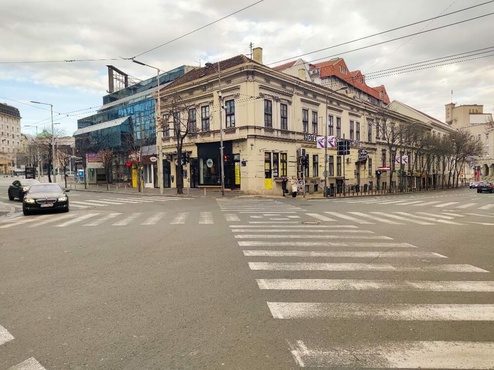 Beograd, prvi januar, puste ulice