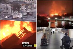SVE VEĆA DRAMA U JAPANU: Isključeni reaktori nuklearke, panika zbog radijacije, grad u PLAMENU posle serije zemljotresa (VIDEO)