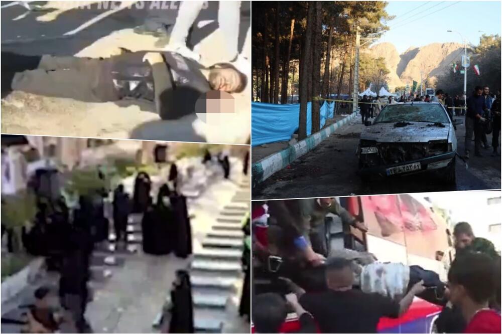JEZIVI SNIMCI SA MESTA EKSPLOZIJE U IRANU Tela raskomadana na ulici, automobili uništeni, ljude iznose na nosilima (FOTO/VIDEO)