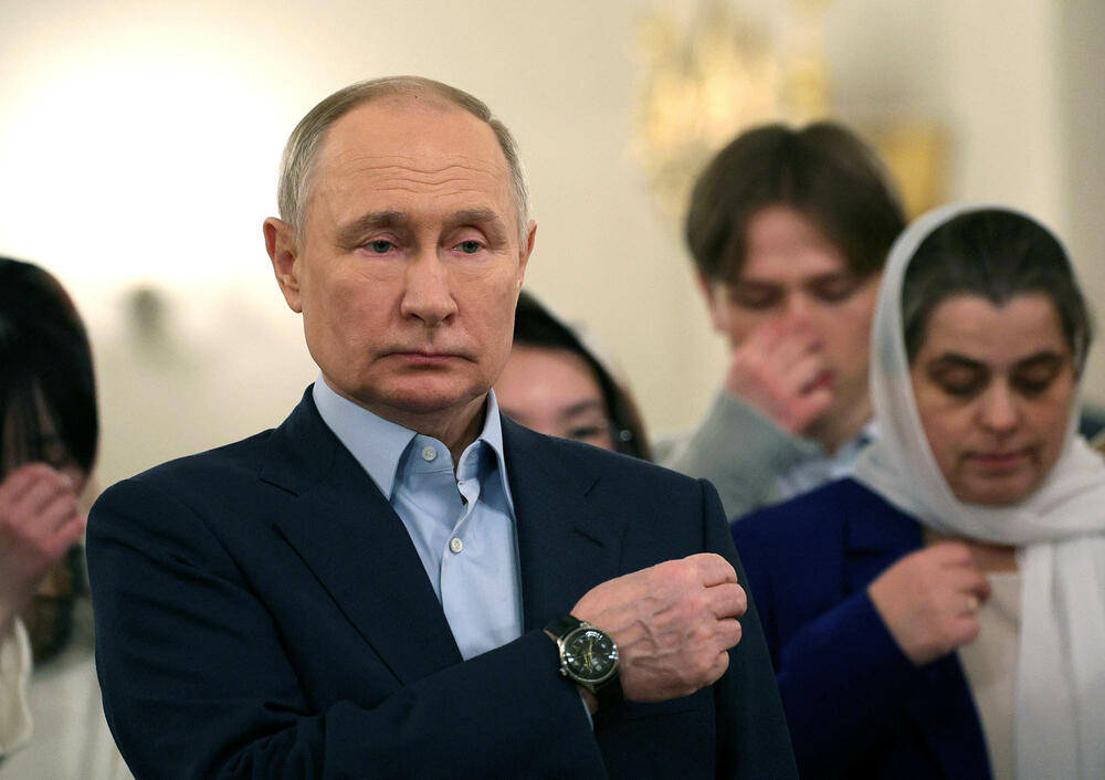 božićna liturgija, Vladimir Putin
