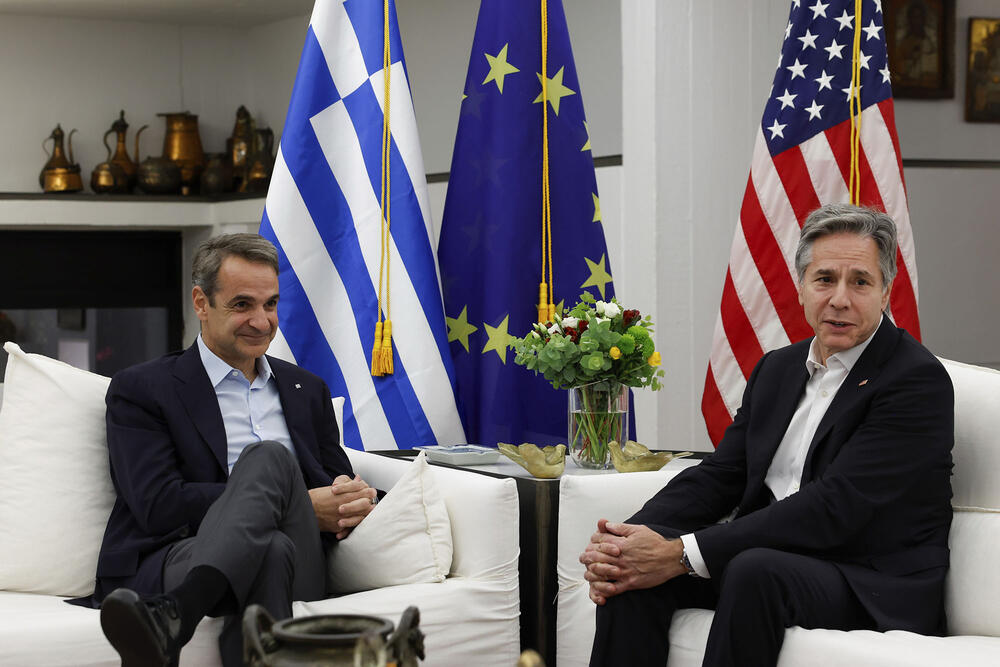 Grčki premijer Kirjakos Micotakis ugostio Blinkena na Kritu