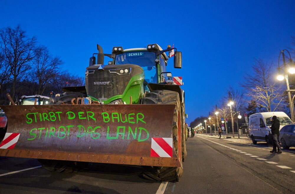 Traktori, Protest, Traktor, protest farmera