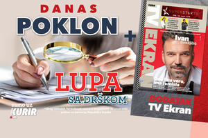 Ne propustite danas uz Kurir: TV Ekran + poklon LUPA SA DRŠKOM