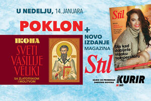 U nedelju, 14. januara, Kurir vam poklanja ikonu Sveti Vasilije Veliki plus dodatak magazin Stil