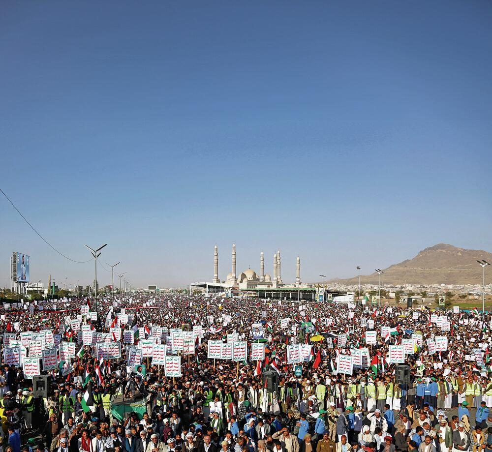 Stotine hiljada: Protesti protiv SAD u Sani, prestonici Jemena