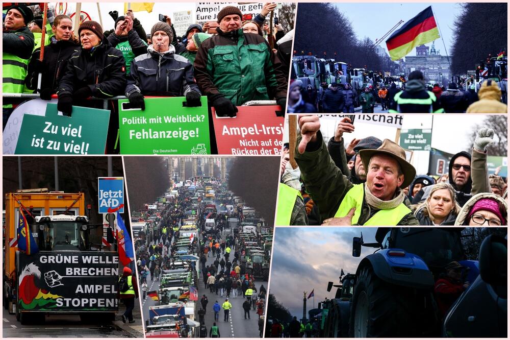 PAORI ZAUZELI NEMAČKU PRESTONICU! U centru Berlina 6.000 traktora, ljudi samo pristižu, Šolcovom ministru viču "GUBI SE!" (VIDEO)